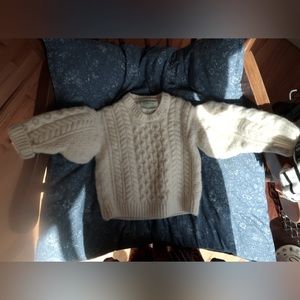 Baby toddler Aran wool sweater 24 months